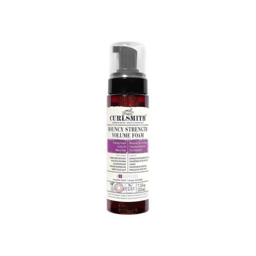 CURLSMITH - Bouncy Strength Volume Foam, Styling Foam for Curly & Wavy Hair, Light Hold ( 7.5 fl oz )