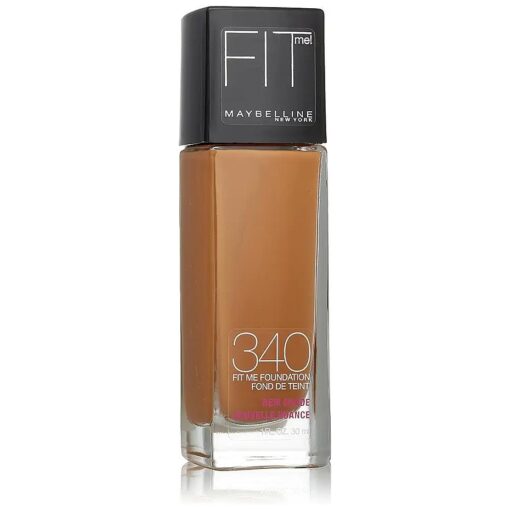 Maybelline New York Fit Me ! Foundation, 340 Cappuccino, 1.0 Fluid Ounce