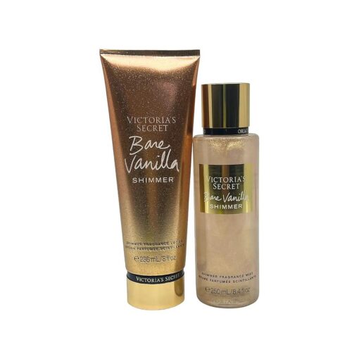 Victoria 's Secret Bare Vanilla Shimmer Fragrance Mist and Lotion Set