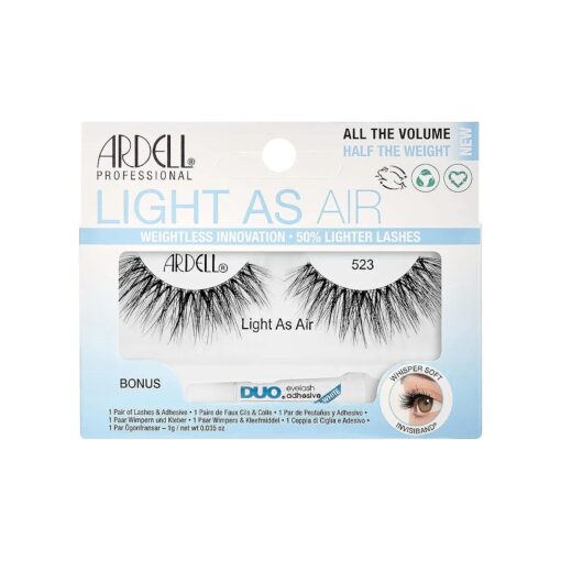 ARDELL Light As Air 523, plus a Bonus DUO Adhesive, 1g Clear