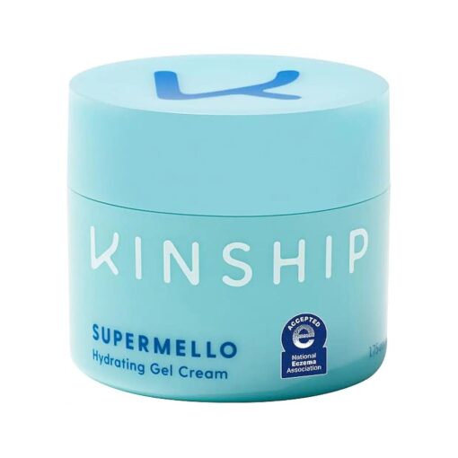 Kinship Supermello Hyaluronic Gel Cream Moisturizer - Nourish + Soothe Dry Sensitive Skin - Lightweight, Hydrating Face Lotion - Plump + Smooth - Reduce Redness - Daily Use Clean Skin Care ( 1.75 oz )