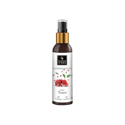 Good Vibes Pomegranate Glow Toner | Natural Anti Ageing Hydrating Lightweight Moisturizing Face Spray Toner for All Skin Types | No Alcohol, Parabens & Sulphates ( 200 ml/6.76 Fl Oz )