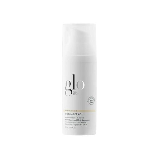 Oil Free SPF 40+ Hyaluronic Acid Infused All Mineral Sunscreen - Protect Against Sun Damage & Aging Environmental Skin Stressors - Weightless, Invisible Finish