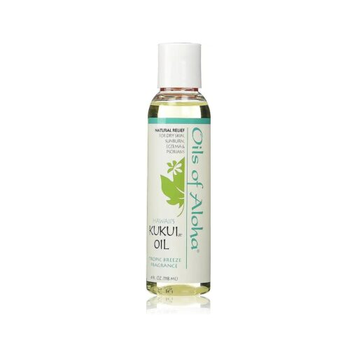 Oils of Aloha - Hawaii Kukui Nut Oil with Tropic Breeze Fragrance, 4 oz