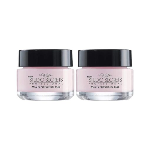 L'Oreal Paris Magic Perfecting Base Face Primer, Instantly Smoothes Lines, Mattifies Skin and Hides Pores, Suitable for All Skin Types, 2 Count