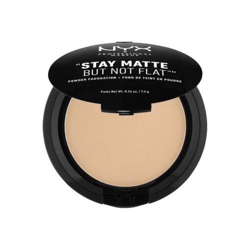 NYX PROFESSIONAL MAKEUP Stay Matte But Not Flat Powder Foundation, Medium Beige