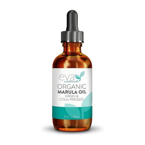 Organic Marula Oil for Face and Hair, 100 % Virgin Moisturizing Beauty Oil - Cold Pressed, Natural Anti-Aging Formula - Non-greasy, Unrefined, Rich in Omegas & Antioxidants - 2oz .