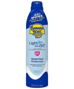 Light As Air Sunscreen Spray SPF 50, 9.5oz | Lightweight Sunscreen, Spray On Sunscreen, Body Sunscreen Spray, Non-Greasy Sunscreen, Oxybenzone Free Sunscreen, Family Size Sunscreen, 9.5oz