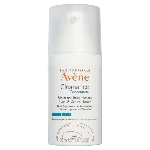 Eau Thermale Avene - Cleanance Concentrate Blemish Control Serum - Minimizes Appearance of Blemishes & Non-comedogenic - Long Lasting Results - Airless Pump, 1 fl.oz .