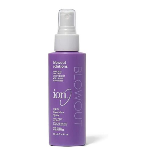 Blowout Quick Blow Dry Spray, Primes Hair, Reduces Blow Dry Time, Lightweight, Improves Manageability