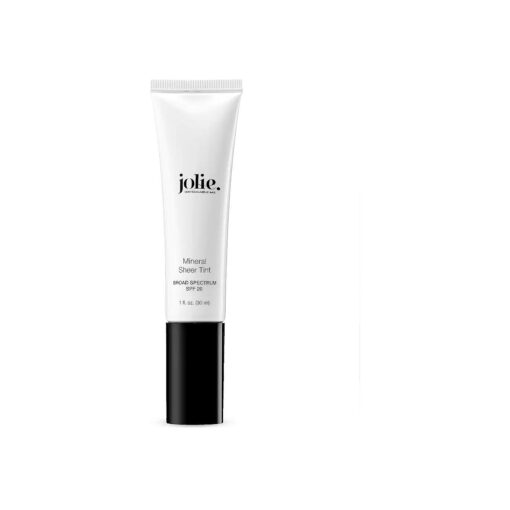 Jolie Mineral Sheer Tint SPF 20 Oil Free - Face Tinted Moisturizer - Hydration - Coverage - Sunscreen- Mineral Formula - Vegan ( Natural Glow )