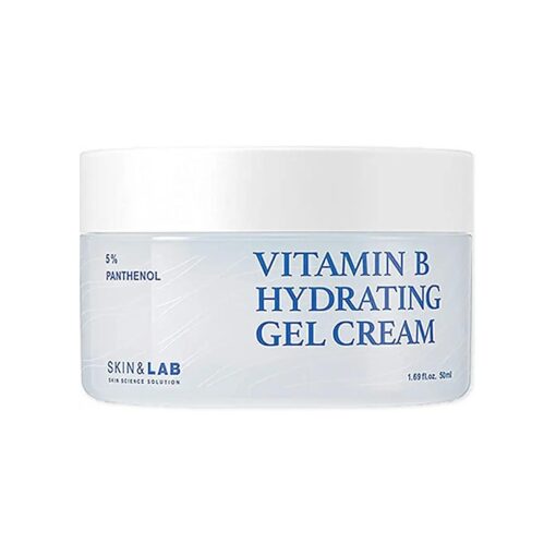 SKIN & LAB ] Vitamin B Hydrating Gel Cream, Hyaluronic Acid and Ceramide, After Sun Care Face Moisturizer, Korean Skincare for After Sun Care, Fragrance-free, 3.38 Fl, Oz .