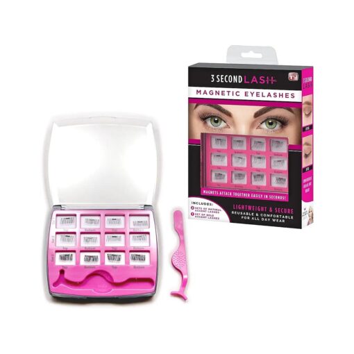 Allstar Innovations - 3 Second Lash Magnetic Eyelash Accents, Includes 2 Natural, 1 Bold Set of Lashes, As Seen on TV