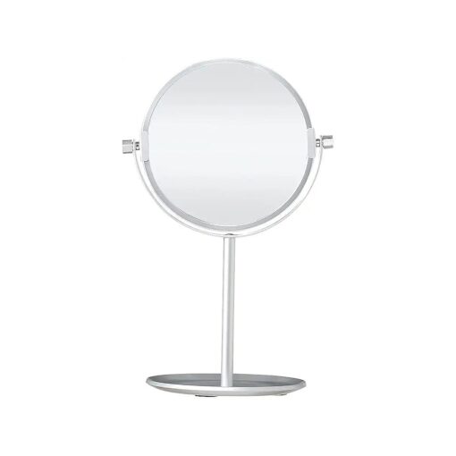 MUJI 15574957 Aluminum Compact Mirror, Small, Tray Type, Width 6.7 x Depth 5.5 x Height 10.6 inches ( 17 x 14 x 27 cm )