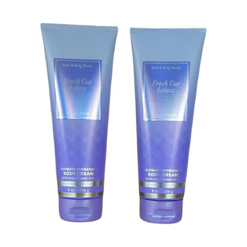 Bath & Body Works Ultimate Hydration Body Cream For Women 8 Fl Oz 2- Pack ( Fresh Cut Lilacs )