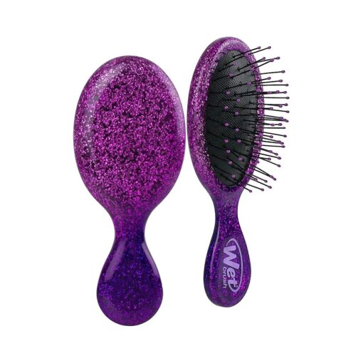 Wet Brush Mini Detangler Hair Brush, Limited Edition Champagne Toast, Prosecco Purple