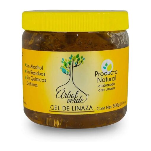 Linseed Hair Gel ( 17.6 oz ) - Natural products- Fights Hair Loss - No alcohol, No sulfates, No Parabens, No Silicon