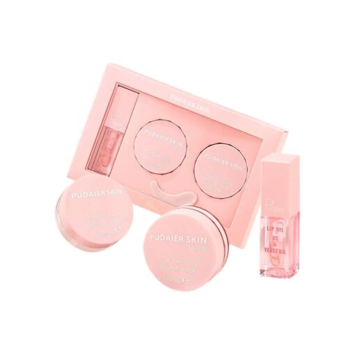 Lip Care Kit, Hydrating Lip Glow Oil, Moisturizing Lip Mask, Exfoliating Lip Scrub, 3 Pcs Lip Care Plumping Makeup Set for Shiny and Nourishing Lips, Dry Lips Treatment