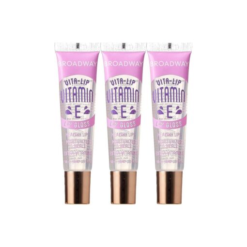 Broadway Vita-Lip Clear Lip Gloss 0.47oz/14ml ( 3PCS - Vitamin E )