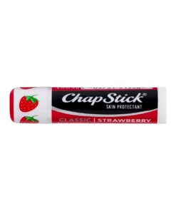 ChapStick Classic ( 1 Box of 12 Sticks, 12 Total Sticks, Strawberry Flavor ) Skin Protectant Flavored Lip Balm Tube, 0.15 Ounce Each