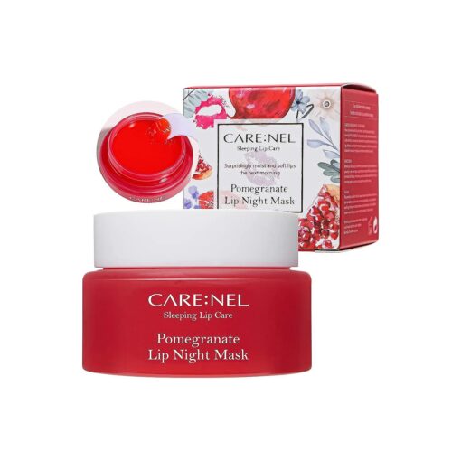 CARENEL Pomegranate Lip Sleeping Mask 23g - Lip gloss and Moisturizers Long lasting Night Treatments Lip care balm Chapped cracked lips dry lips for girls, women and Men