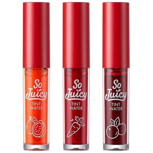 TONYMOLY So Juicy Lip Tint Water Trio, ( Pack of 3 )