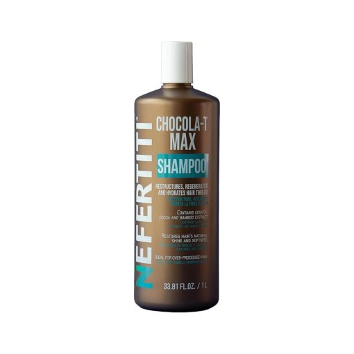 Nefertiti Shampoo Chocolat-T Max 1L with Keratin and Cacao Extract