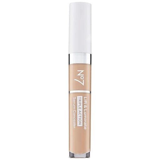 No7 Lift & Luminate Triple Action Serum Concealer - Light - Anti Aging Liquid Concealer Makeup for Blemishes & Dark Circles - Medium to Full Coverage Concealer for Face ( 8ml )