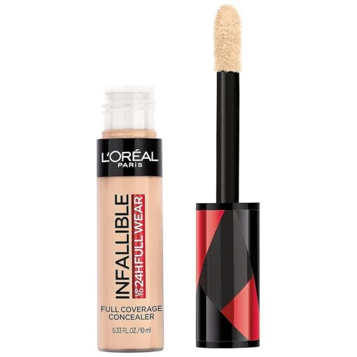 L'Oreal Paris Makeup Infallible Full Wear Waterproof Matte Concealer, Full Coverage, Bisque, 0.33 fl, oz .