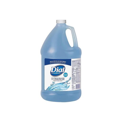 Dial 15926EA Antibacterial Liquid Hand Soap, Spring Water Scent, 1 gal Bottle