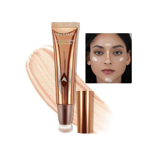 Liquid Highlighter Makeup Stick 3D Sparkling Effect, Cream Highlighter Lightweight, Easy To Spread, Highlighter Makeup Long-lasting, Natural Makeup Effect ( 01 # Spotlight )