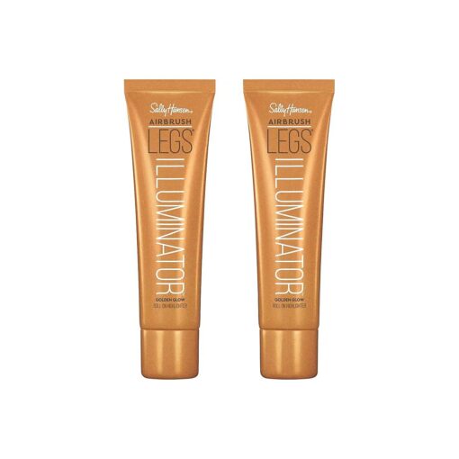 Sally Hansen Airbrush Legs, Illuminator Leg Makeup, Golden Glow 3.3 Oz, Pack of 2