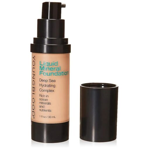 Youngblood Liquid Mineral Foundation, Pebble, 17 Shades, Vegan, Cruelty Free, Gluten-Free