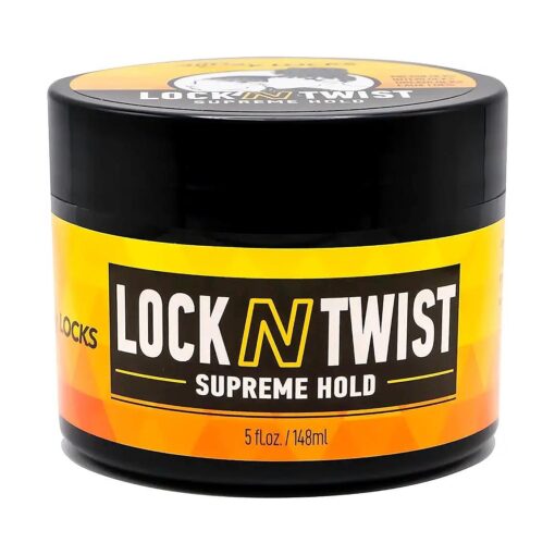 AllDay Locks Lock N Twist | Locking Gel, Re-Twist Locks, Supreme Hold | Smooths & Tames Frizz, Flake Free, Soft Finish | 5 oz