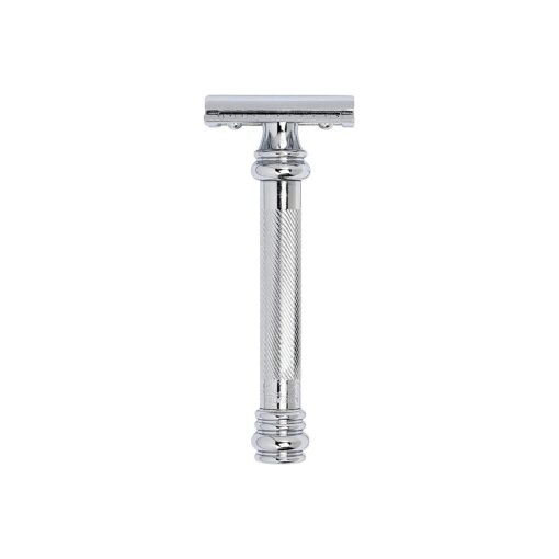 Merkur Heavy Duty Long Barber Pole Safety Razor, Chrome