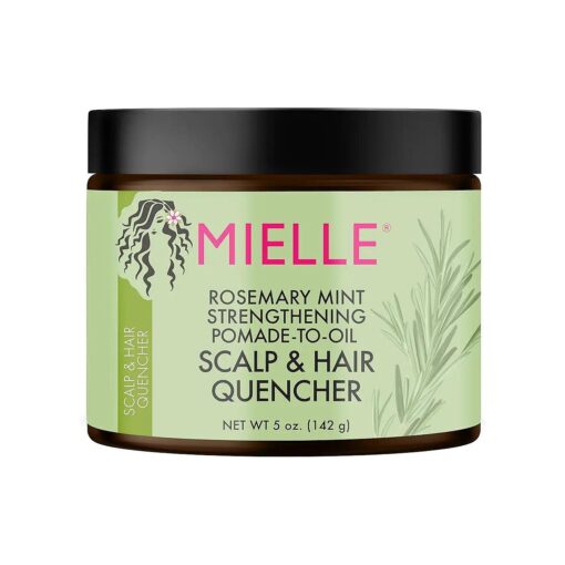 Mielle Organics Rosemary Mint Strengthening Pomade-To-Oil Scalp & Hair Quencher, Nourishes, Conditions & Add Shine, 5 Ounces