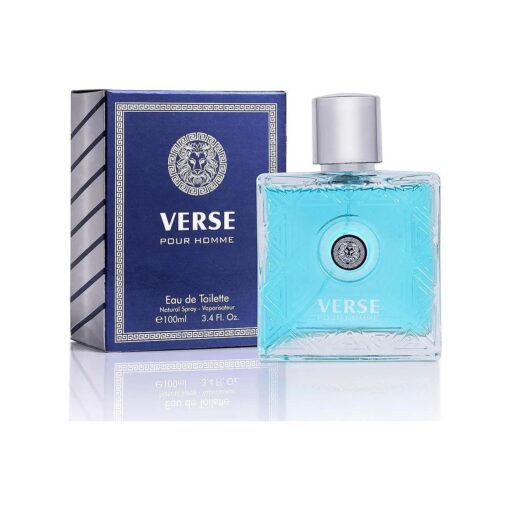 NovoGlow Verse Pour Homme Eau De Parfum Spray for Men Long Lasting Citrusy Floral & Masculine Fragrance Smell Fresh All Day Long Gift for Men for All Occasions