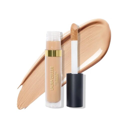 LAURA GELLER NEW YORK The Ideal Fix Concealer - Light - Buildable Medium to Full Coverage Liquid Concealer - Covers Under Eye Dark Circles & Blemishes - Long-Lasting