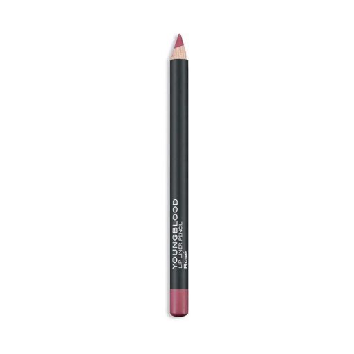 Youngblood Clean Luxury Cosmetics Lip Liner Pencil, Rose | Long Lasting Creamy Matte Lip Liner Pencil | Cruelty Free, Paraben Free, Gluten Free, Vegan