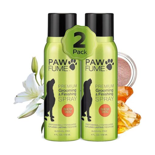 PAWFUME Premium Grooming Spray Dog Spray Deodorizer Perfume for Dogs - Dog Cologne Spray Long Lasting Dog Sprays - Dog Perfume Spray Long Lasting After Bath - Deodorizing Spray ( Show Dog, 2-Pack )