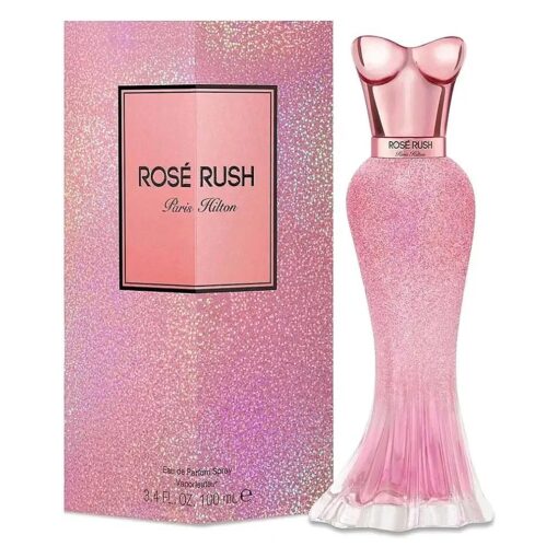 Paris Hilton Rose Rush Eau de Parfum Spray Perfume for Women | Floral and Fruity Fragrance | Notes of Papaya, Peony, Cedar, and White Musk | Feminine | Long-Lasting Scent | 3.4 Fl Oz