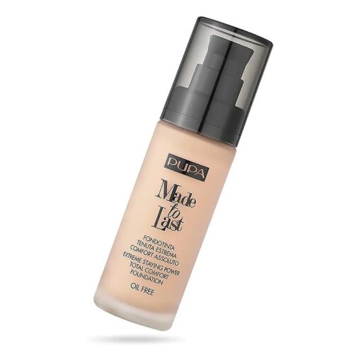 PUPA Milano Made To Last Extreme Staying Power Total Comfort Foundation - Extreme Hold Fluid Foundation - Long Lasting And Weather Resistant - Medium To High Coverage - Medium Beige - 1.01 Oz