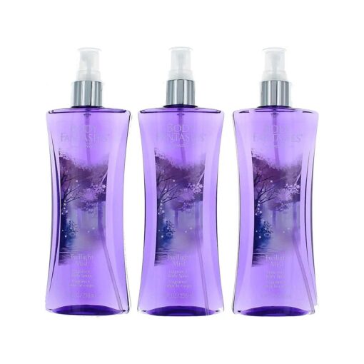 Twilight Mist by Body Fantasies, 3 Pack 8oz Fragrance Body Spray Women