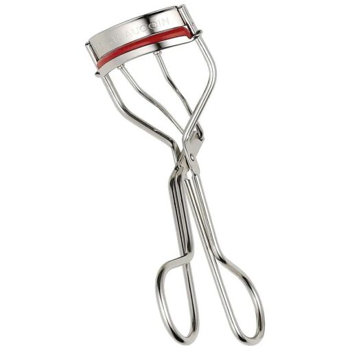 Kevyn Aucoin The Eyelash Curler : Easy use, Long-lasting curl of lashes effect, Wide opening, Stainless steel with two red lash cushions, Pro makeup artist tool for before & after mascara application