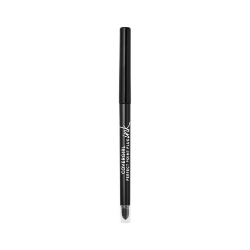 COVERGIRL Perfect Point Plus Ink Gel Eye Pencil, Pigmented, Long-Wearing, Vegan Formula, Matte Jet Black 275, 0.01oz