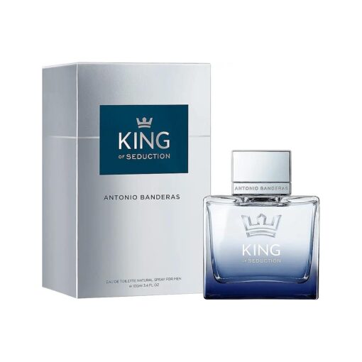 Antonio Banderas Perfumes - King of Seduction - Eau de Toilette for Men - Long Lasting - Masculine, Intense and Energetic Fragrance - Bergamot and Apple Notes - Ideal for Day Wear - 3.4 Fl Oz