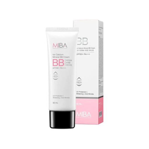 Ion Calcium Mineral BB Cream 50ml / 1.69 fl.oz Patent raw material mineral ion calcium, Thin but overwhelming coverage, Long lasting power, Excluding chemicals as much as possible