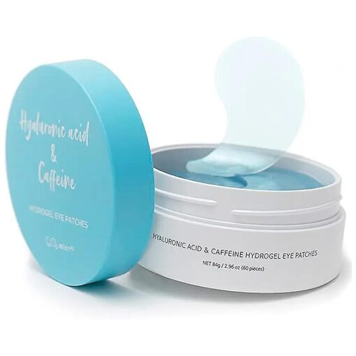 Hyaluronic acid & Caffeine Hydrogel Eye Patches -Under Eye Patch for Puffy Eyes & Bags, Dark Circles and Puffiness, Cooling Patches for Skincare, Puffy Eyes & Bags for Beauty & Personal Care