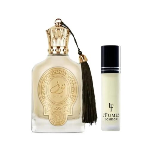 Paris Corner Nouf Perfume EDP 3.4Fl Oz with 8ml L'Fumes Roll-On Layering Perfume Oil UNISEX - EDP and Oil Combo