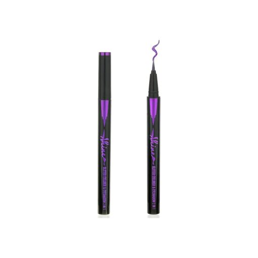 Purple Glitter Eyeliner Liquid Liner Pen-1Pcs Purple Metallic Satin Shimmer Sparkling Eye Liner Eyeshadow Makeup Pen, Long Lasting High Pigmented Waterproof Smudge-proof Eyeliner Pencil, Gift for Women